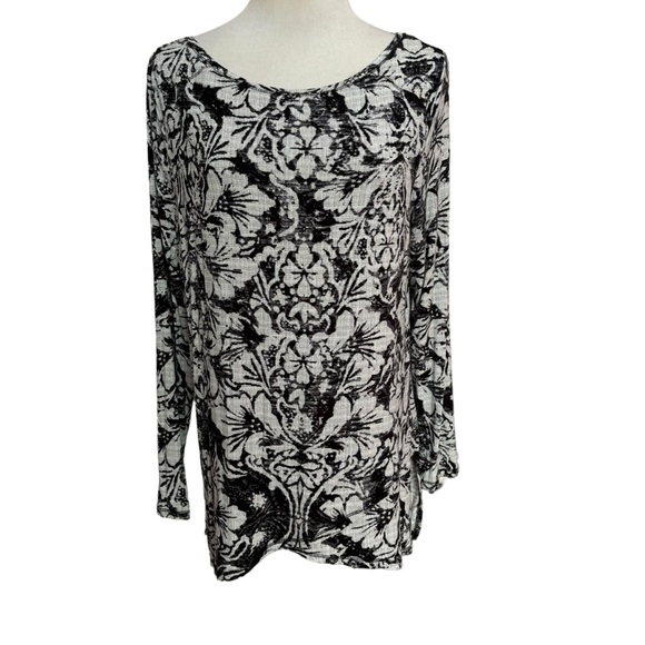 Chico’s Zenergy Stretchy Floral Print Blouse M - Picture 1 of 5